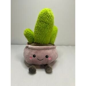 Cute Cactus Plush Toy Smiling Plant Stuffed Animal Kawaii Decor Gift